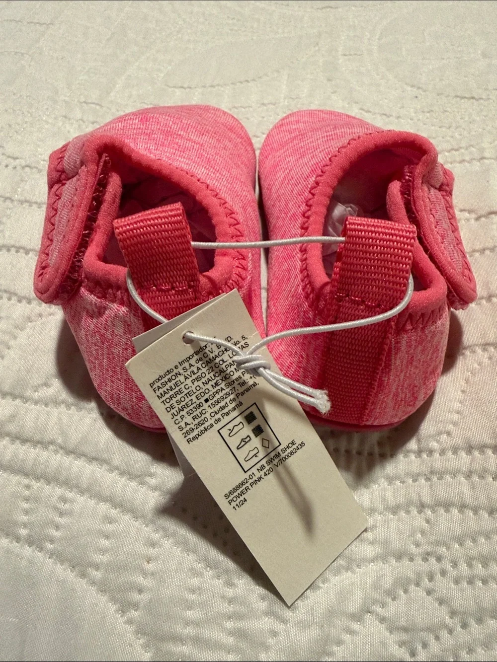 Old Navy Pink Marled Slip-On Baby Walker Shoes